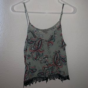 Paisley Charlotte Russe Tank Top Blouse